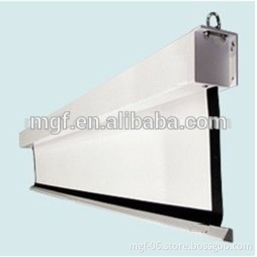 Manto Motorized big Projection Screen with false ceiling mount with remote control